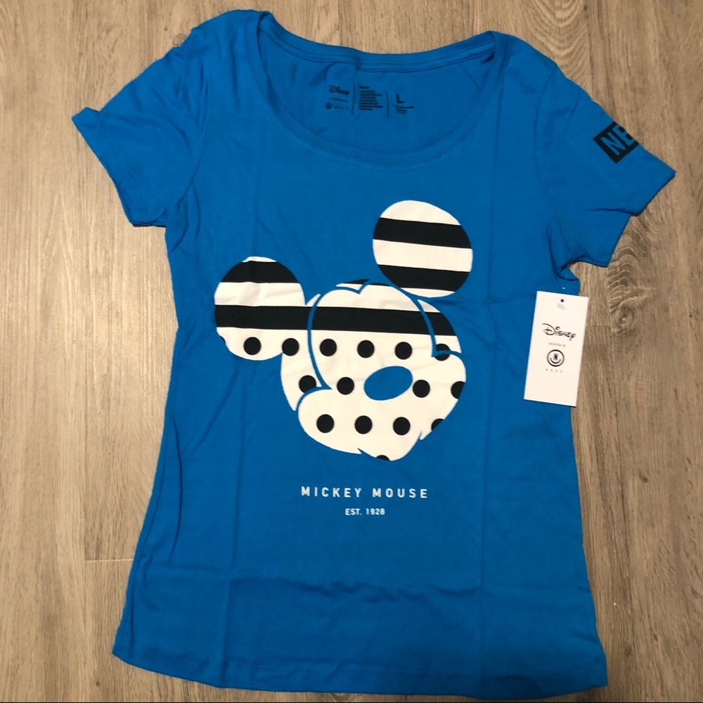 🆕 Neff Disney Stripe A Dot Mickey Mouse T-shirt